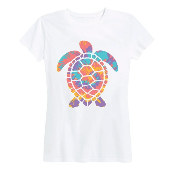 Instant Message - Tie Dye Turtle - Women's Short Sleeve Graphic T-shirt