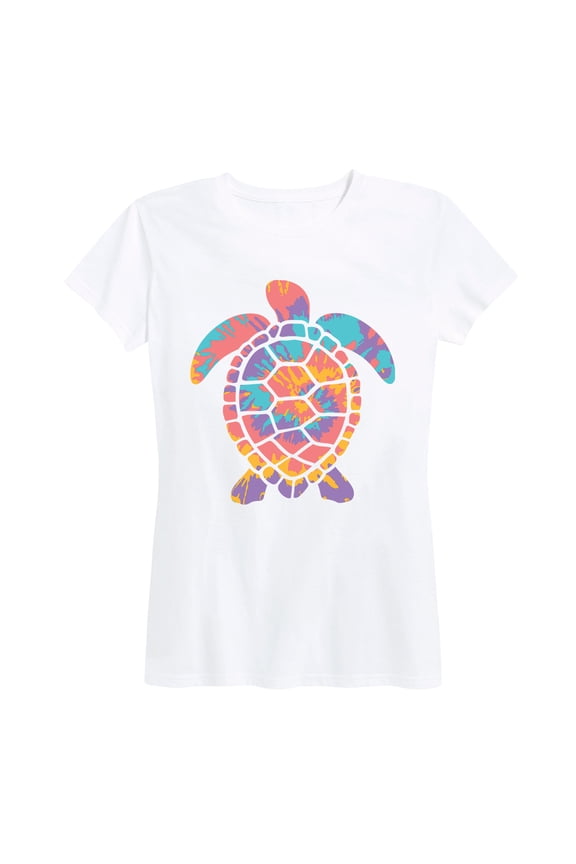 - Tie Dye Turtle - Women's Short Sleeve Graphic T-shirt