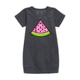 thumbnail image 1 of Instant Message - Tie Dye Watermelon - Toddler & Youth Girls Fleece Dress, 1 of 5