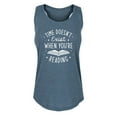 thumbnail image 1 of Instant Message - Time Doesn't Exist When You're Reading - Women's Racerback Tank, 1 of 5