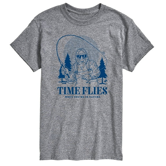 Instant Message - Time Flies Sasquatch - Men's Short Sleeve Graphic T-Shirt