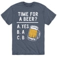 thumbnail image 1 of Instant Message - Time For A Beer - Men's Short Sleeve Graphic T-Shirt, 1 of 5