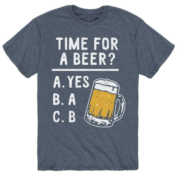 Instant Message - Time For A Beer - Men's Short Sleeve Graphic T-Shirt