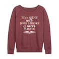 thumbnail image 1 of Instant Message - Time Spent With Dogs Books Never Wasted - Women's Lightweight French Terry Long Sleeve Shirt, 1 of 6
