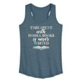 thumbnail image 1 of Instant Message - Time Spent With Dogs Books Never Wasted - Women's Racerback Tank Top, 1 of 6