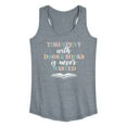 thumbnail image 1 of Instant Message - Time Spent With Dogs Books Never Wasted - Women's Racerback Tank Top, 1 of 6