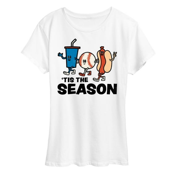 Instant Message - Tis The Season Americana - Women's Short Sleeve Graphic T-Shirt