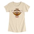 thumbnail image 1 of Instant Message - 'Tis the Season Football - Youth Girls Fitted Short Sleeve T-Shirt, 1 of 5