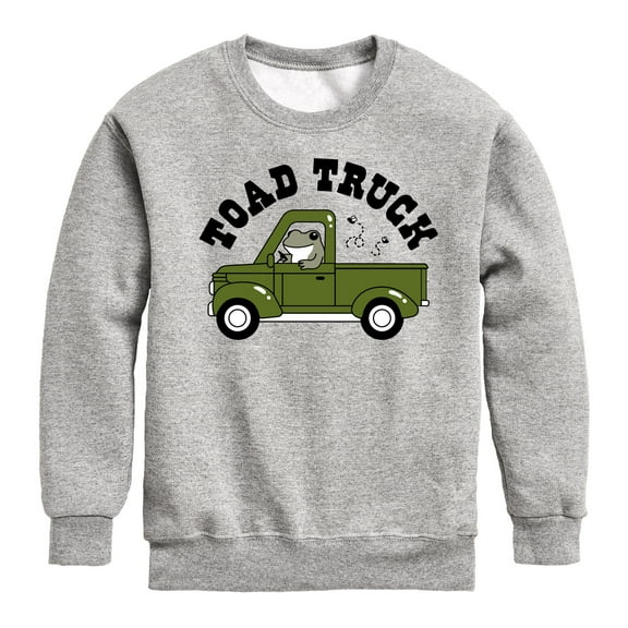 Instant Message - Toad Truck - Toddler & Youth Crewneck Fleece Sweatshirt