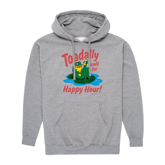 Instant Message - Toadally Ready For Happy Hour - Men's Pullover Hooded Fleece Sweatshirt