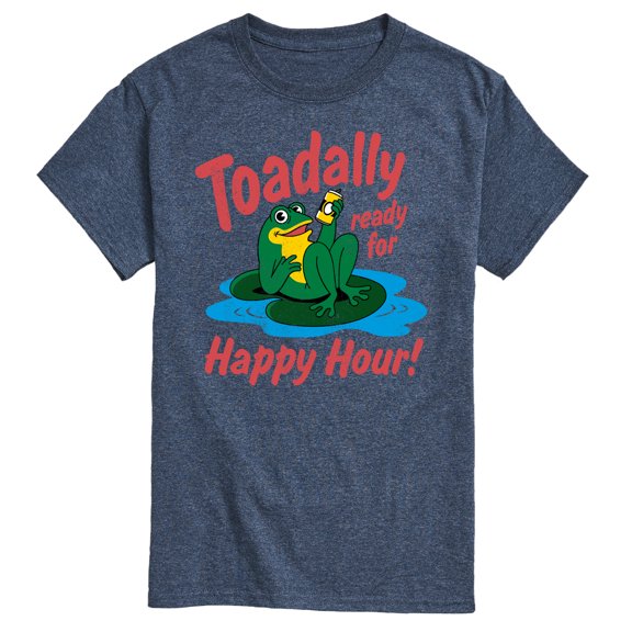 Instant Message - Toadally Ready For Happy Hour  - Men's Short Sleeve Graphic T-Shirt