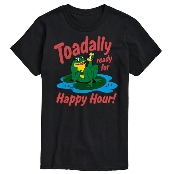 Instant Message - Toadally Ready For Happy Hour - Men's Short Sleeve Graphic T-Shirt