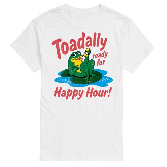 Instant Message - Toadally Ready For Happy Hour  - Men's Short Sleeve Graphic T-Shirt