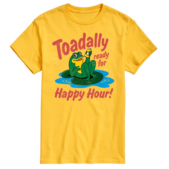 Instant Message - Toadally Ready For Happy Hour  - Men's Short Sleeve Graphic T-Shirt