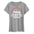 thumbnail image 1 of Instant Message - Today Great Day Pronouns - LGBT Pride Ally - Women's Short Sleeve Graphic T-Shirt, 1 of 6