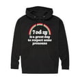thumbnail image 1 of Instant Message - Today Great Day Pronouns - Men's Pullover Hooded Fleece Sweatshirt, 1 of 6