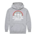 thumbnail image 1 of Instant Message - Today Great Day Pronouns - Men's Pullover Hooded Fleece Sweatshirt, 1 of 6