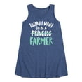 thumbnail image 1 of Instant Message - Today I Want To Be A Farmer - Toddler & Youth Girls A-line Dress, 1 of 6