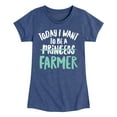 thumbnail image 1 of Instant Message - Today I Want To Be A Farmer - Toddler & Youth Girls Short Sleeve Graphic T-Shirt, 1 of 6