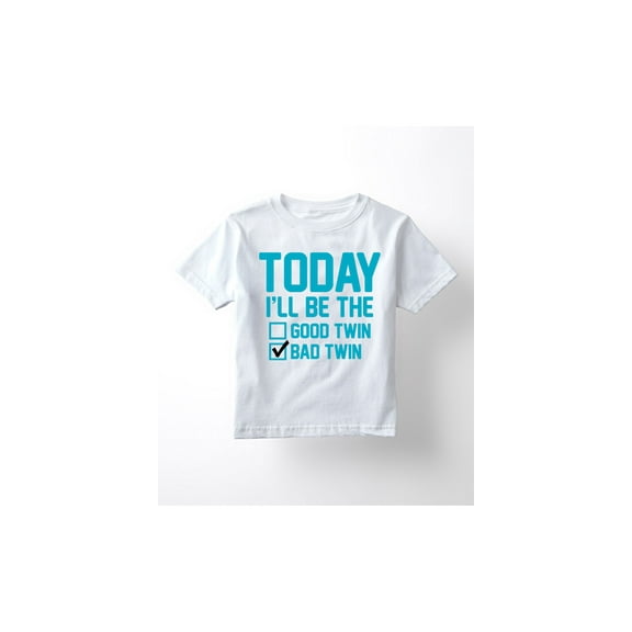 Instant Message - Today Ill Be The Bad Twin-TODDLER SHORT SLEEVE TEE-3T