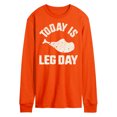 thumbnail image 1 of Instant Message - Today Is Leg Day - Men's Long Sleeve T-Shirt, 1 of 1