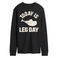 thumbnail image 1 of Instant Message - Today Is Leg Day - Men's Long Sleeve T-Shirt, 1 of 5