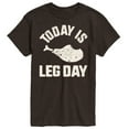 thumbnail image 1 of Instant Message - Today Is Leg Day - Men's Short Sleeve Graphic T-Shirt, 1 of 4