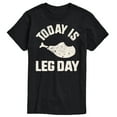 thumbnail image 1 of Instant Message - Today Is Leg Day - Men's Short Sleeve Graphic T-Shirt, 1 of 5