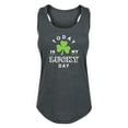 thumbnail image 1 of Instant Message - Today Is My Lucky Day - Ladies Racerback Tank, 1 of 5