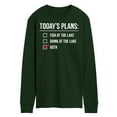 thumbnail image 1 of Instant Message - Todays Lake Plans - Men's Long Sleeve T-Shirt, 1 of 1