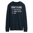 thumbnail image 1 of Instant Message - Todays Lake Plans - Men's Long Sleeve T-Shirt, 1 of 6