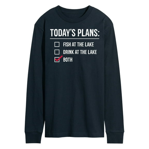 Instant Message - Todays Lake Plans - Men's Long Sleeve T-Shirt