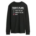 thumbnail image 1 of Instant Message - Todays Lake Plans - Men's Long Sleeve T-Shirt, 1 of 6