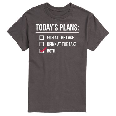 Instant Message - Todays Lake Plans - Men's Short Sleeve Graphic T-Shirt