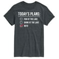thumbnail image 1 of Instant Message - Todays Lake Plans - Men's Short Sleeve Graphic T-Shirt, 1 of 6