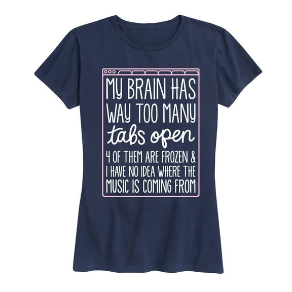 Instant Message - Too Many Tabs Open - Women's Short Sleeve Graphic T-shirt