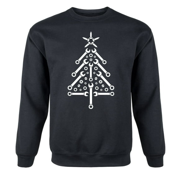 Instant Message - Tool Christmas Tree - Men's Crewneck Fleece