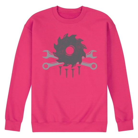 Instant Message - Tool Skull And Crossbones - Men's Crew Neck Fleece Pullover