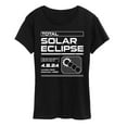 thumbnail image 1 of Instant Message - Total Solar Eclipse Digital - Womens Short Sleeve Graphic T-Shirt, 1 of 5