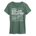 thumbnail image 1 of Instant Message - Total Solar Eclipse Digital - Womens Short Sleeve Graphic T-Shirt, 1 of 5