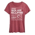 thumbnail image 1 of Instant Message - Total Solar Eclipse Digital - Womens Short Sleeve Graphic T-Shirt, 1 of 5