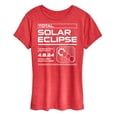 thumbnail image 1 of Instant Message - Total Solar Eclipse Digital - Womens Short Sleeve Graphic T-Shirt, 1 of 5