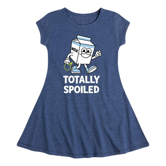 Instant Message - Totally Spoiled - Toddler And Youth Girls Fit And Flare Dress