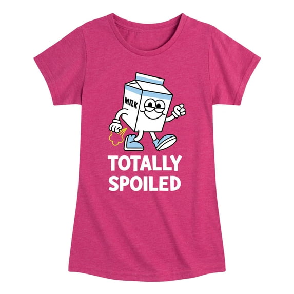 Instant Message - Totally Spoiled - Toddler And Youth Girls Short Sleeve Graphic T-Shirt