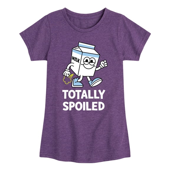 Instant Message - Totally Spoiled - Toddler And Youth Girls Short Sleeve Graphic T-Shirt