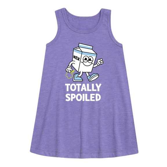 Instant Message - Totally Spoiled - Toddler and Youth Girls A-line Dress