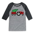 thumbnail image 1 of Instant Message - Tractor And Treee - Youth Raglan, 1 of 5