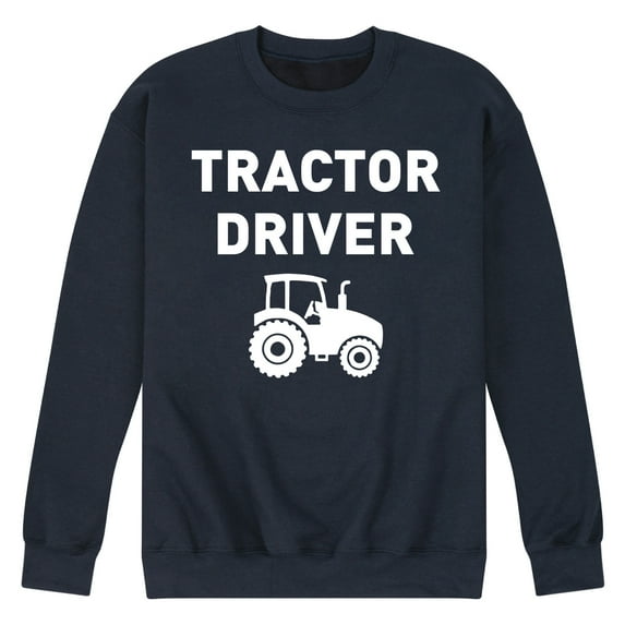 Instant Message - Tractor Driver - Men's Crew Neck Fleece Pullover