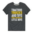thumbnail image 1 of Instant Message - Tractors Trucks And Toys - Youth Short Sleeve Tee, 1 of 5