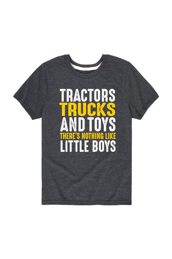 - Tractors Trucks And Toys - Youth Short Sleeve Tee